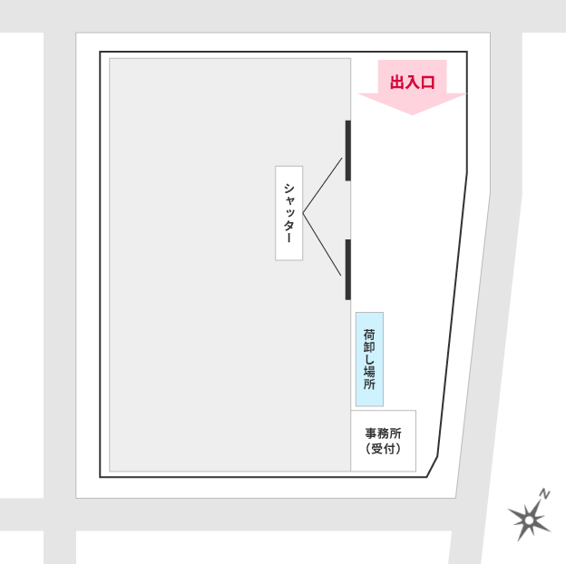 岩槻デポ：敷地内案内図