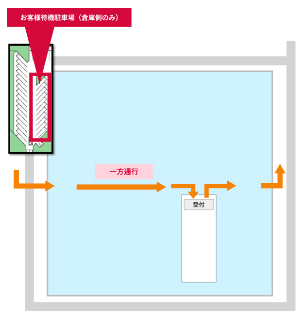 横浜デポ：敷地内案内図