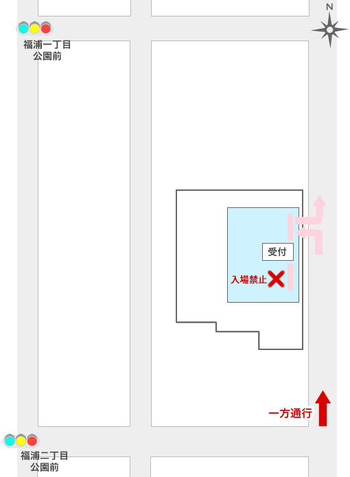 横浜デポ：敷地内案内図